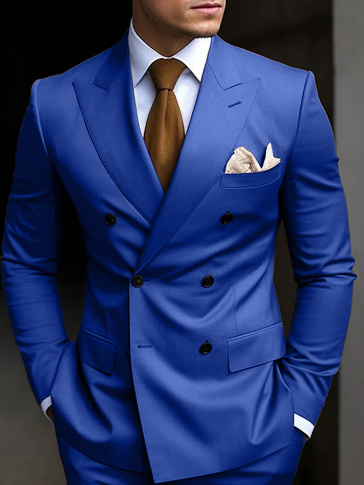Traje Doble Botonadura Gonzalo para Hombre – Corte Slim y Elegante