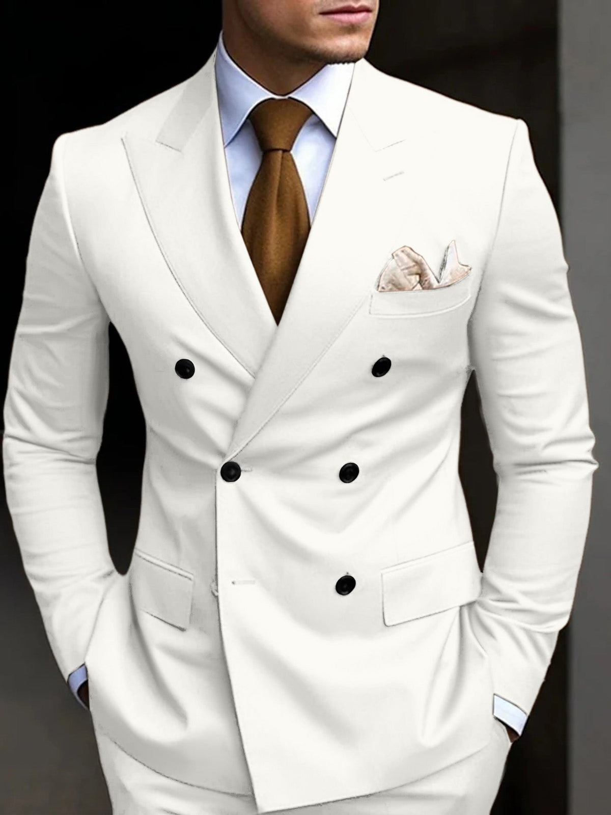 Traje Doble Botonadura Gonzalo para Hombre – Corte Slim y Elegante