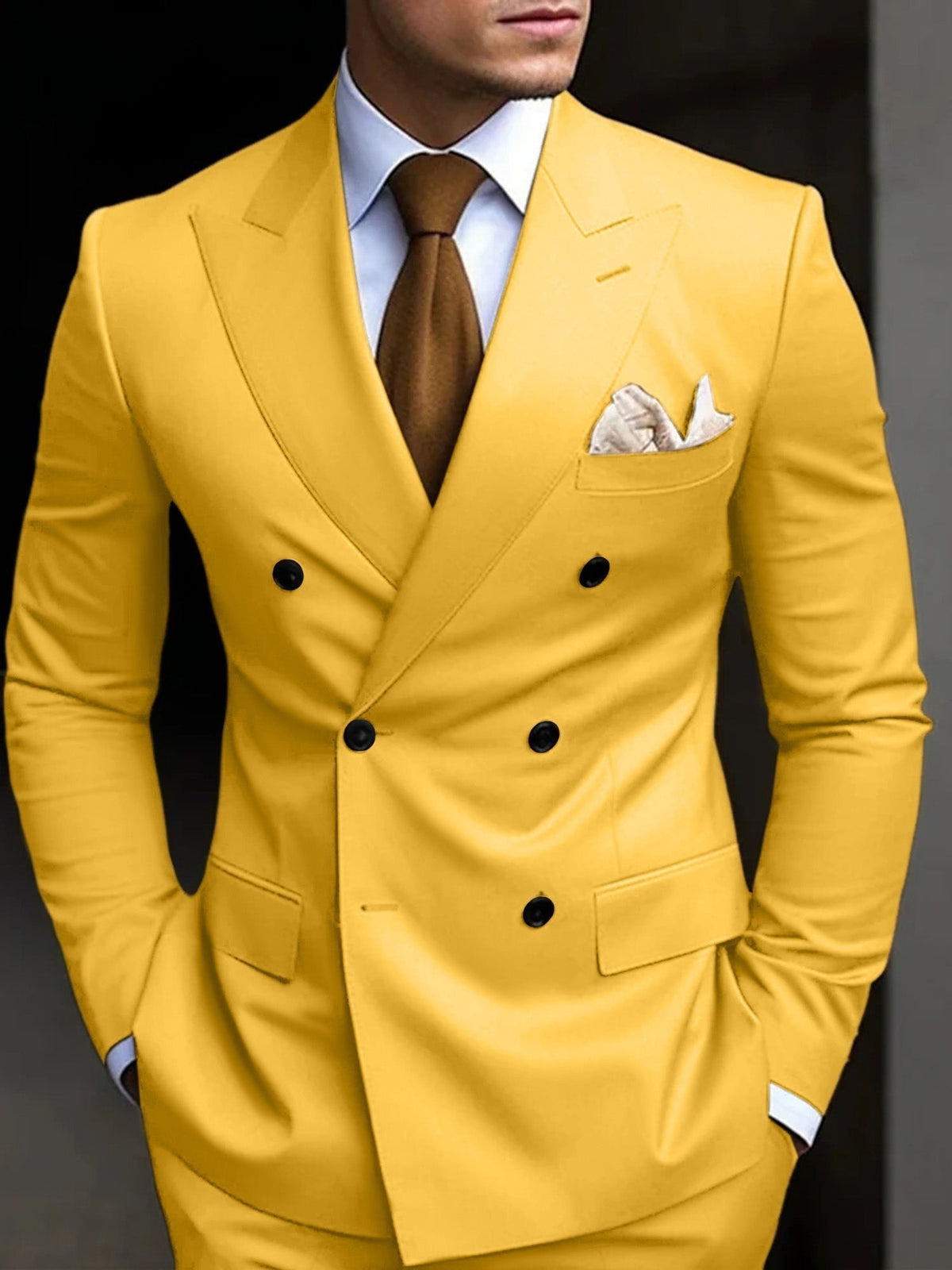 Traje Doble Botonadura Gonzalo para Hombre – Corte Slim y Elegante