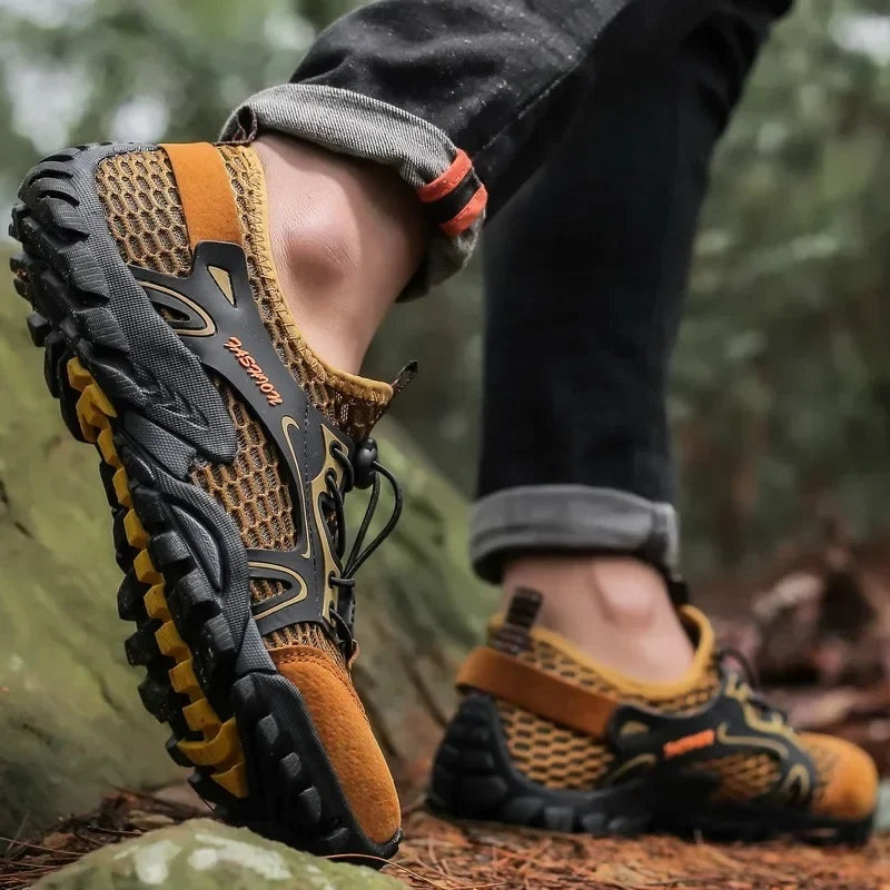 Gonzalo | Zapatillas de Senderismo Barefoot de Malla Transpirable para Hombre