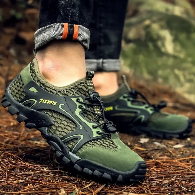 Gonzalo | Zapatillas de Senderismo Barefoot de Malla Transpirable para Hombre