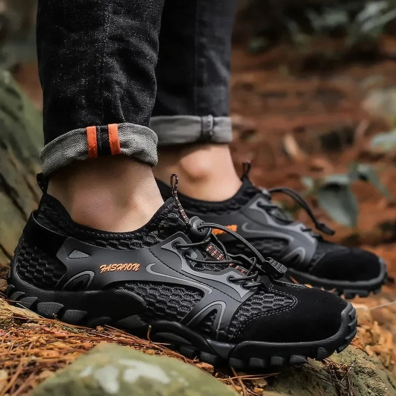 Gonzalo | Zapatillas de Senderismo Barefoot de Malla Transpirable para Hombre