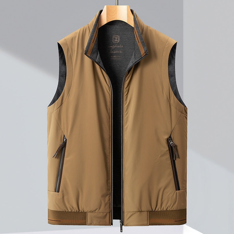 Damián | Chaleco Acolchado Reversible Hombre Cuello Alto