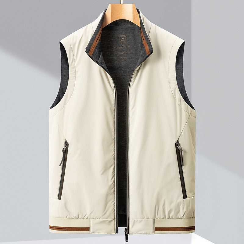 Damián | Chaleco Acolchado Reversible Hombre Cuello Alto