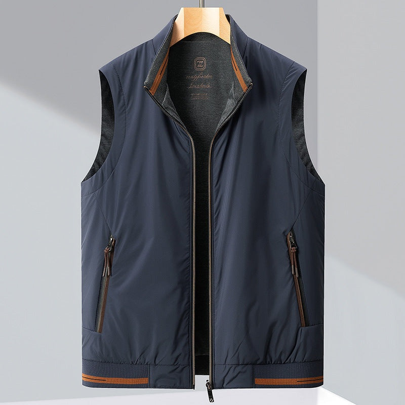 Damián | Chaleco Acolchado Reversible Hombre Cuello Alto