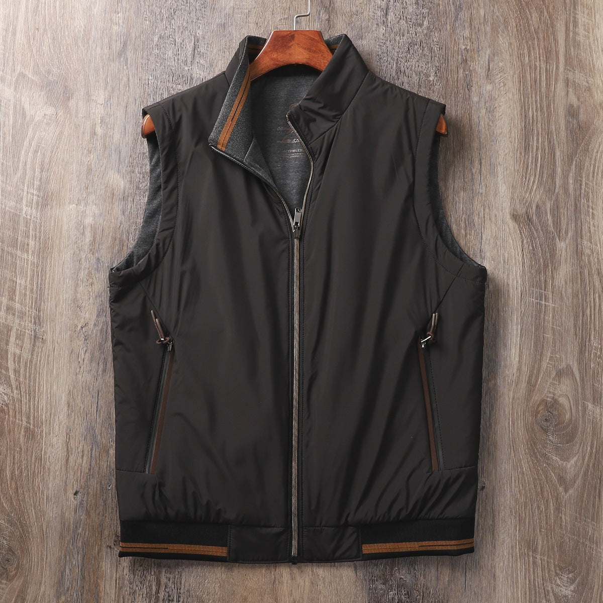 Damián | Chaleco Acolchado Reversible Hombre Cuello Alto