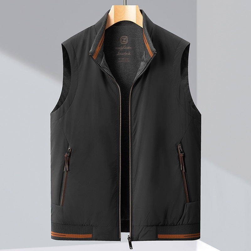 Damián | Chaleco Acolchado Reversible Hombre Cuello Alto