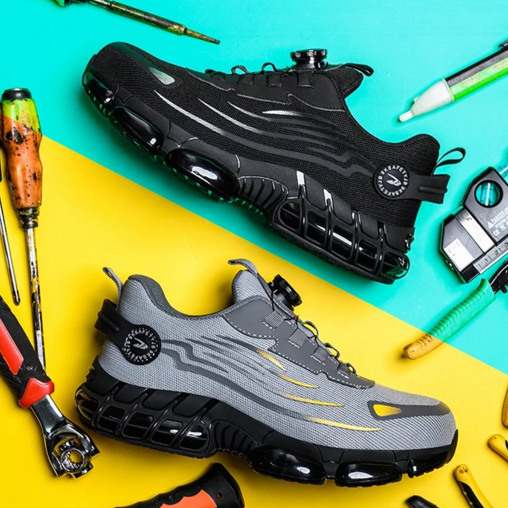 Iván | Zapatillas de Seguridad con Suela Gruesa y Sistema Rotativo para Hombre