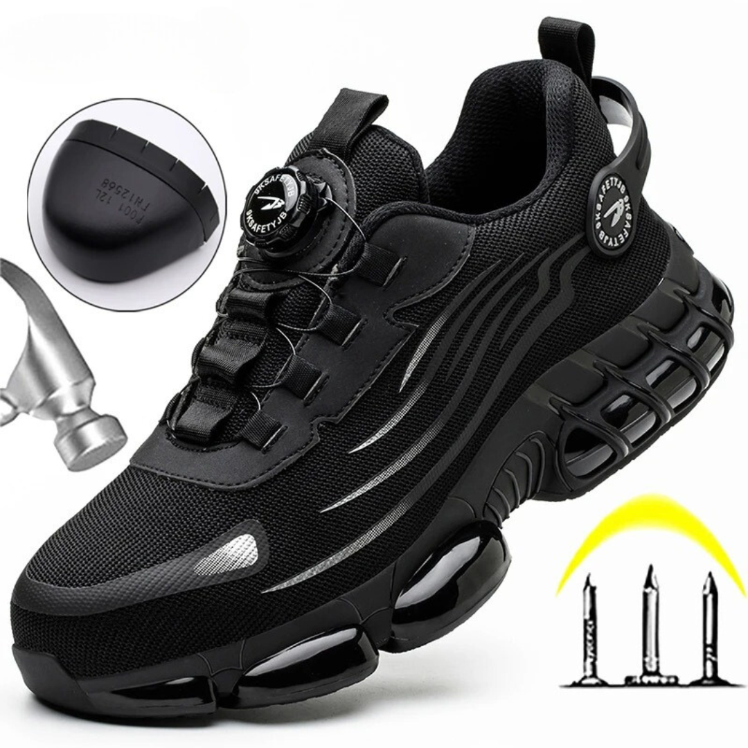 Iván | Zapatillas de Seguridad con Suela Gruesa y Sistema Rotativo para Hombre
