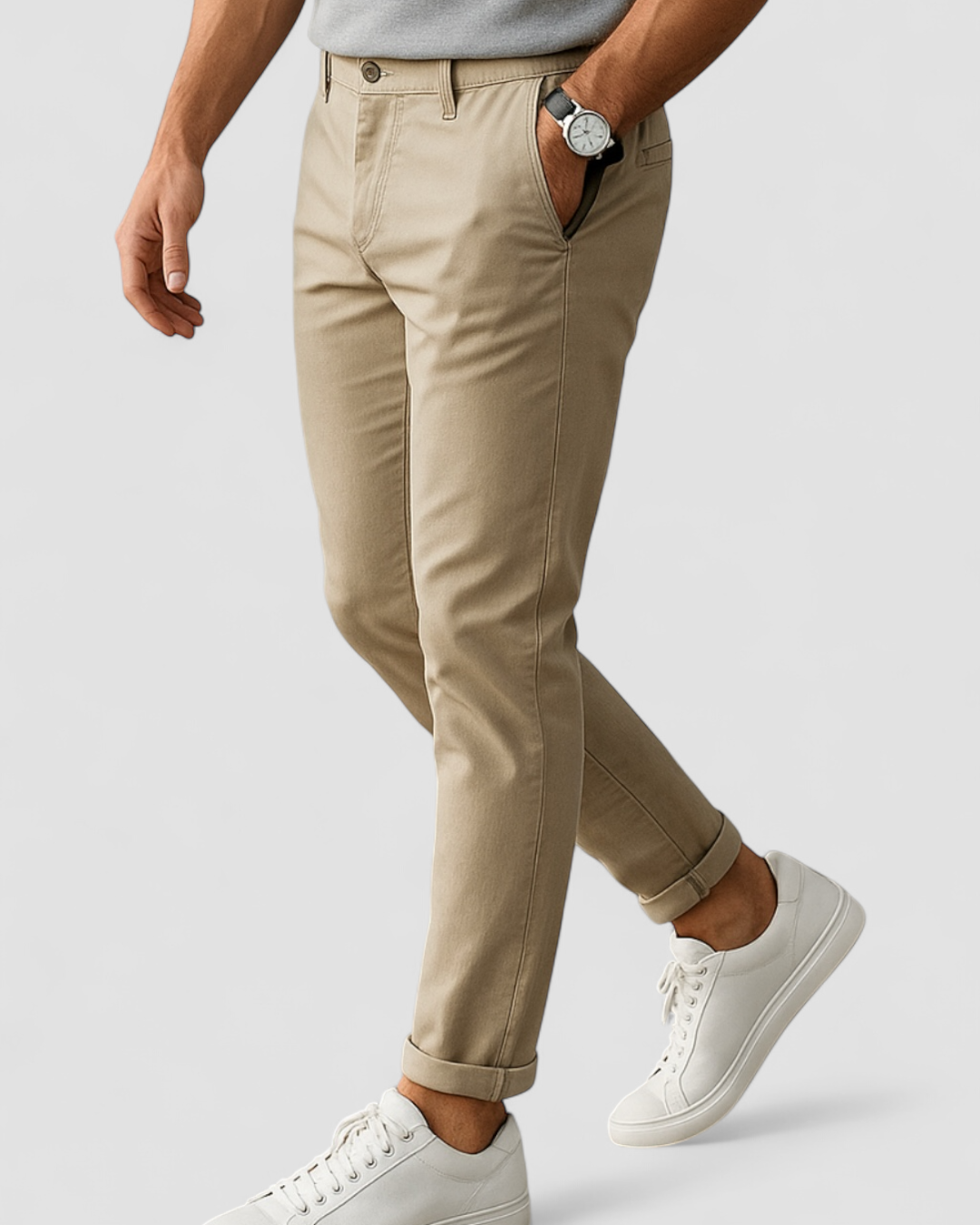 Pantalón Chino Slim Fit Casual para Hombre
