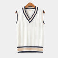 Ismael | Gilet de Punto Cable Knit Hombre Cuello en V