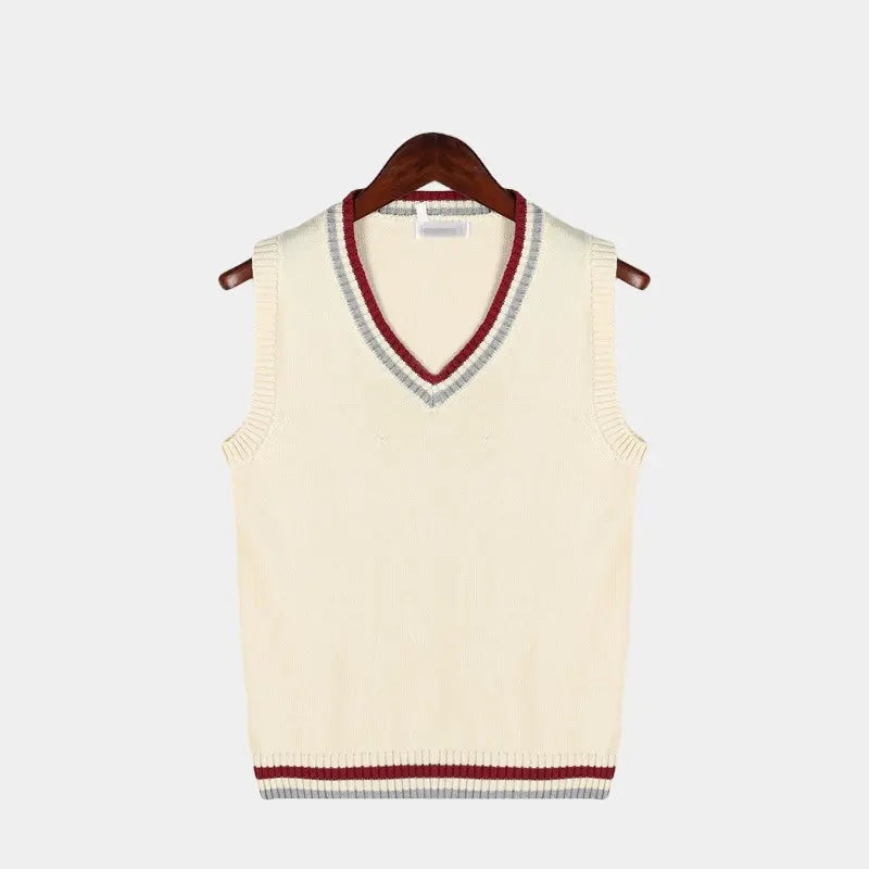 Ismael | Gilet de Punto Cable Knit Hombre Cuello en V