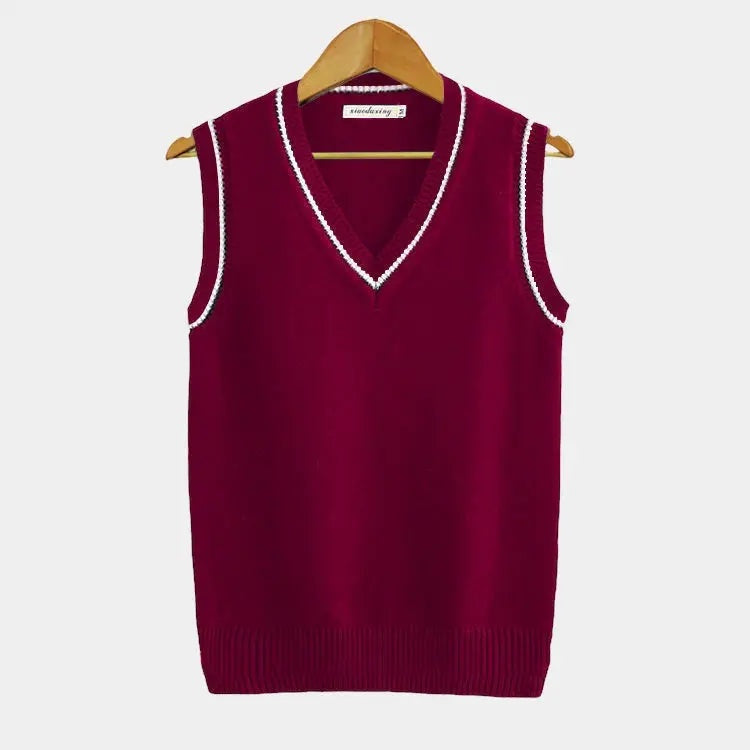 Ismael | Gilet de Punto Cable Knit Hombre Cuello en V