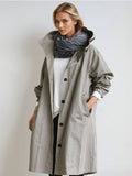 Lorena | Chubasquero Largo Impermeable Mujer con Capucha