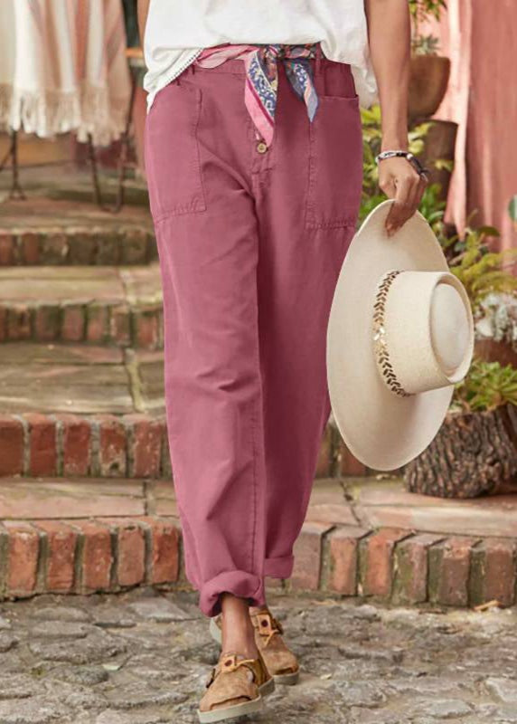 Lorena Mujer Pantalón Chino Casual Bolsillos Delanteros
