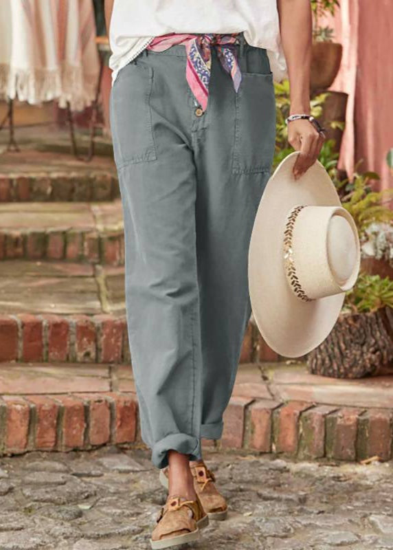 Lorena Mujer Pantalón Chino Casual Bolsillos Delanteros