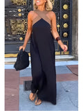 Vestido Largo de Verano Cut Out Cruzado Cuello Alto