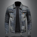 Chaqueta Vaquera Vintage Multibolsillos para Hombre