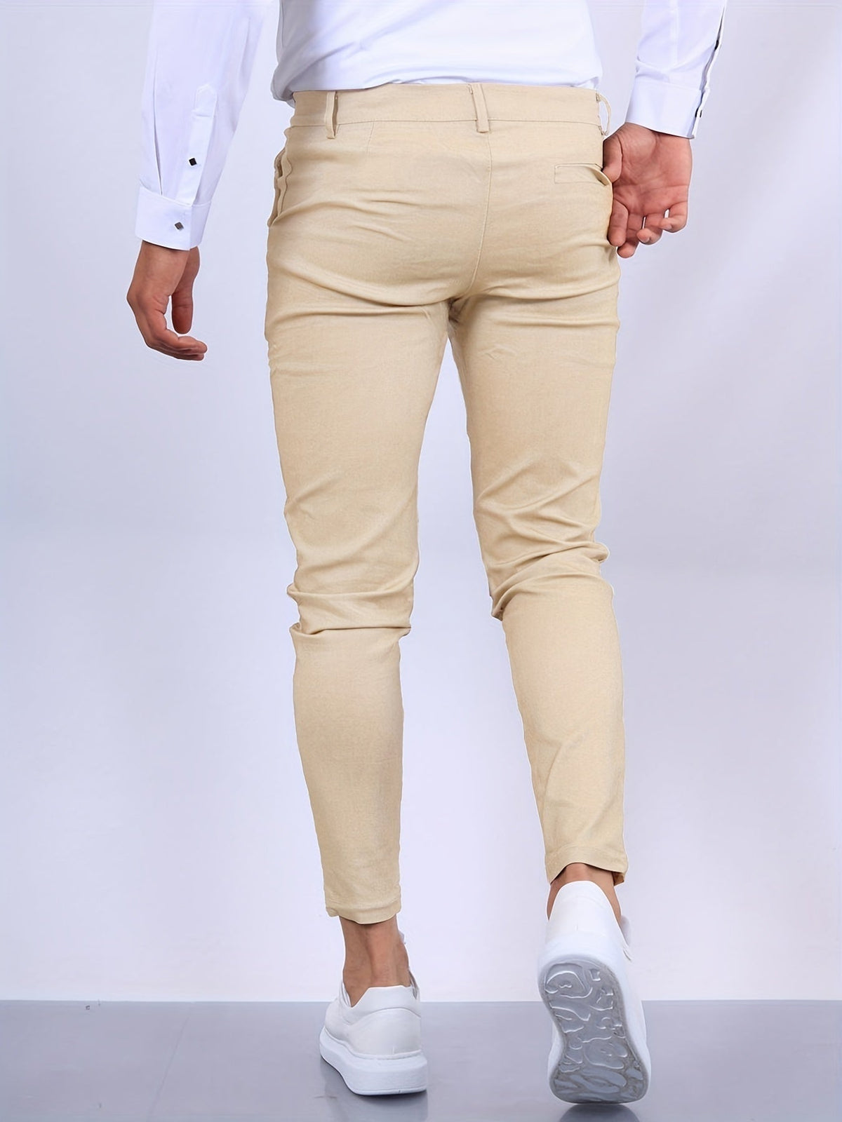 Pantalón Chino Slim Fit Cintura Elástica para Hombre