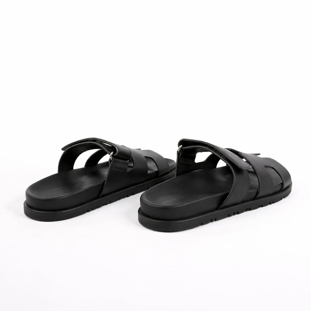 Marcos | Sandalias de Cuero con Velcro y Suela Antideslizante para Hombre