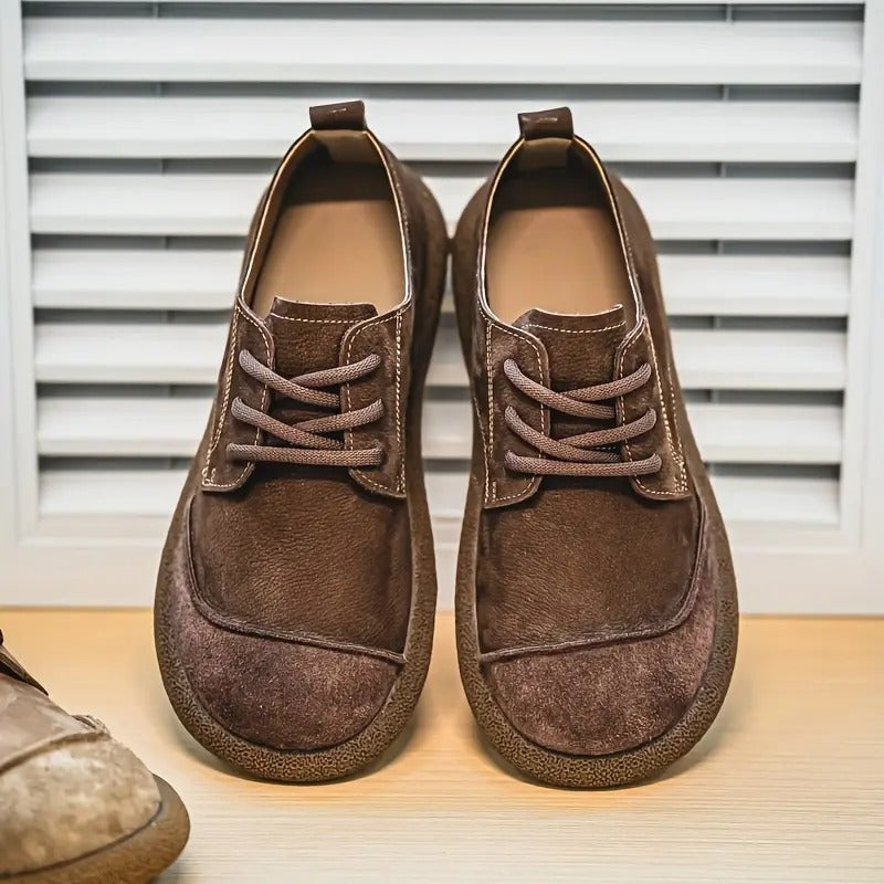 Marcos | Zapatos Derby de Ante con Cordones y Suela Gruesa para Hombre