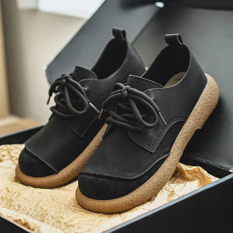 Marcos | Zapatos Derby de Ante con Cordones y Suela Gruesa para Hombre
