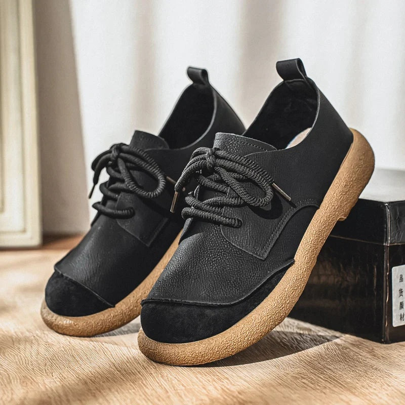 Marcos | Zapatos Derby de Ante con Cordones y Suela Gruesa para Hombre