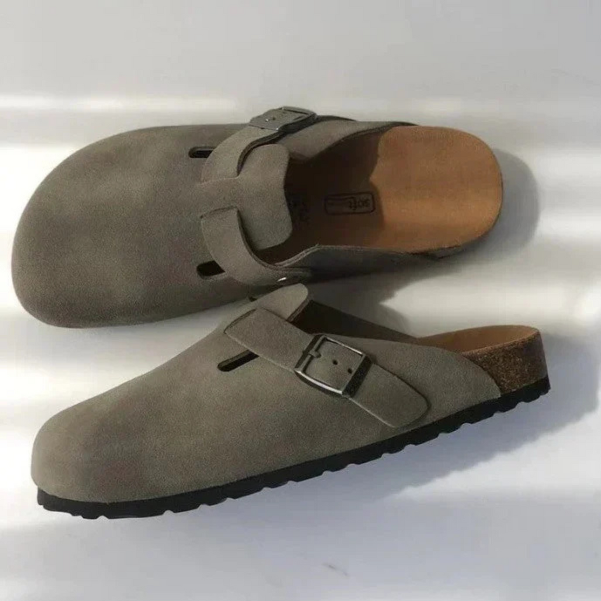 Mateo | Sandalias Tipo Birkenstock con Hebilla Ajustable para Hombre