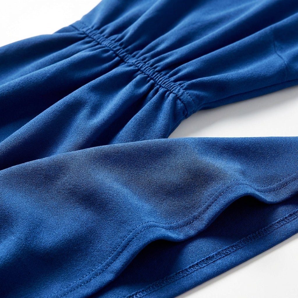 Vestido Drapeado de Cóctel Sin Mangas con Escote Keyhole