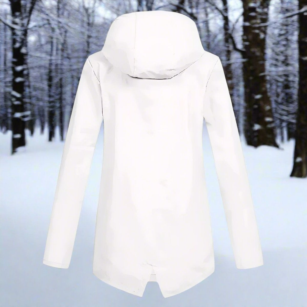 Parka Impermeable con Capucha para Mujer