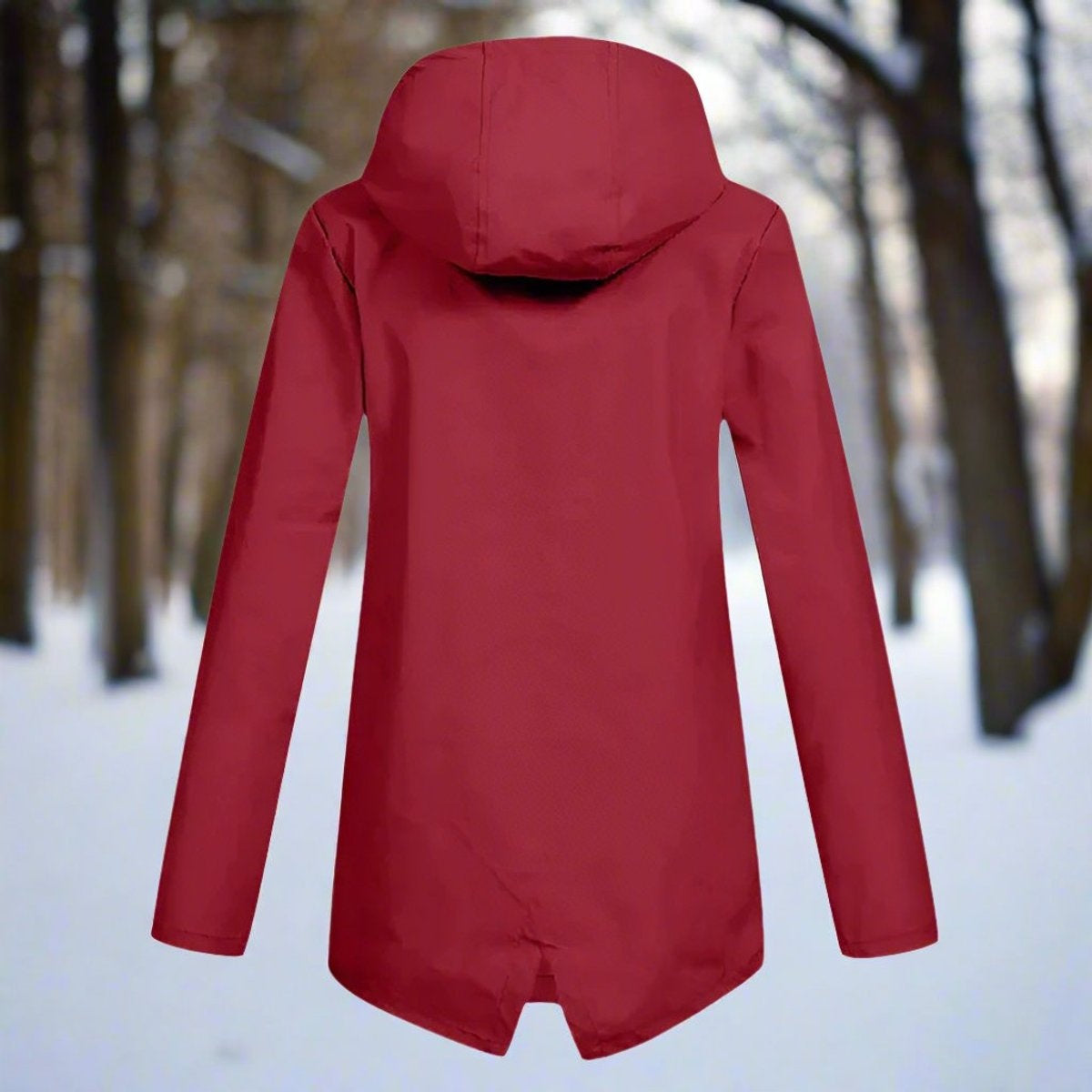 Parka Impermeable con Capucha para Mujer