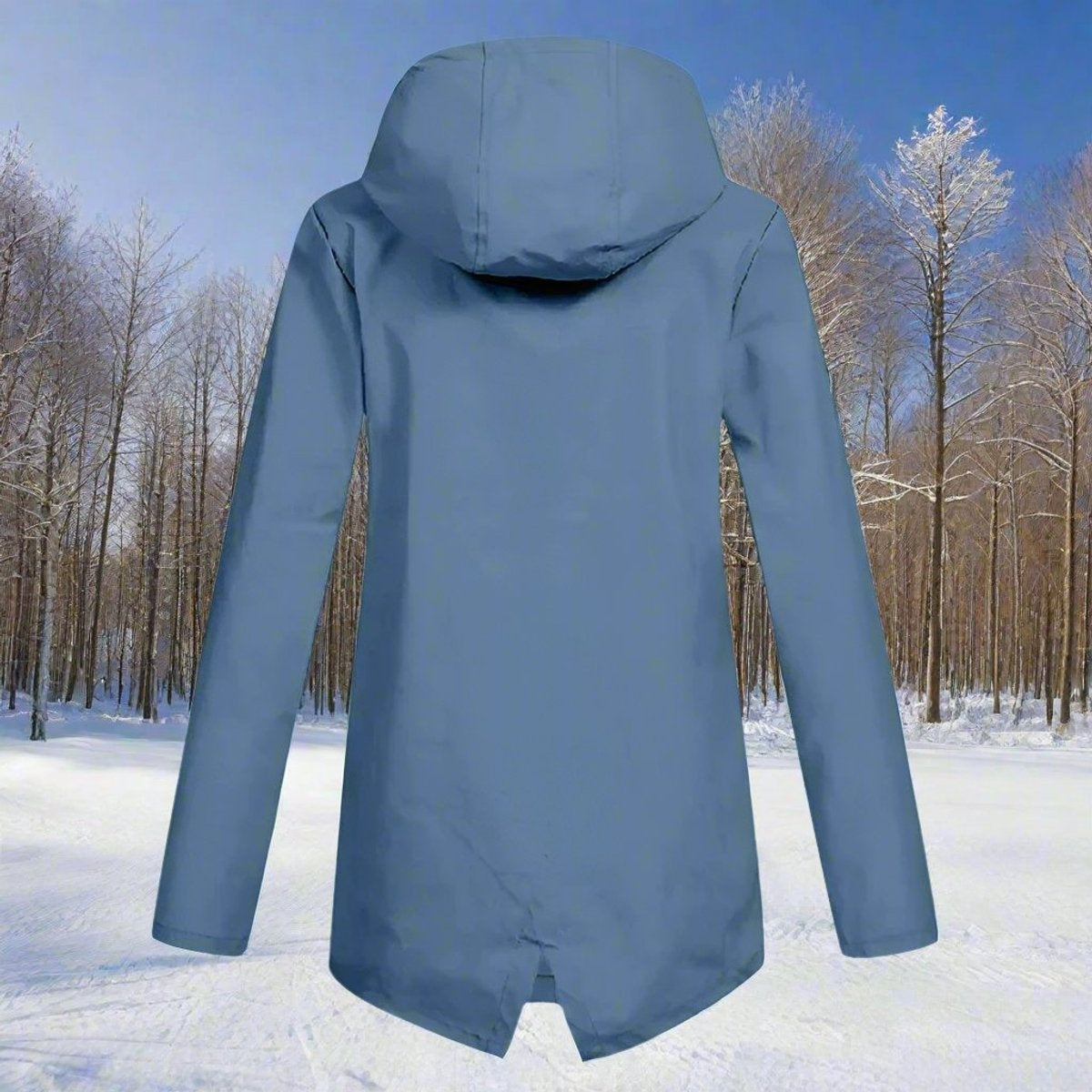 Parka Impermeable con Capucha para Mujer