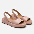 Sandalias de Cuña Slingback Punta Abierta para Mujer