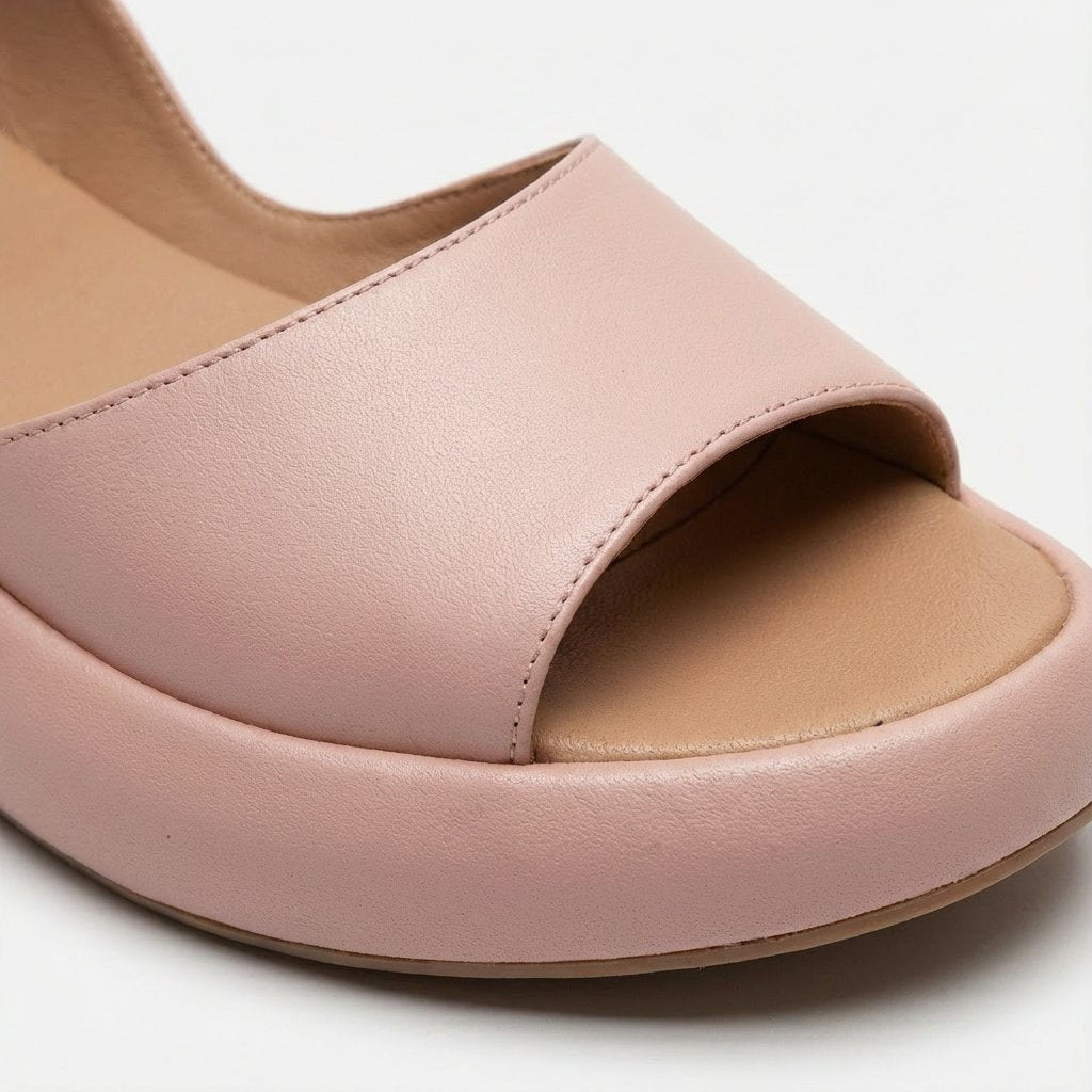 Sandalias de Cuña Slingback Punta Abierta para Mujer