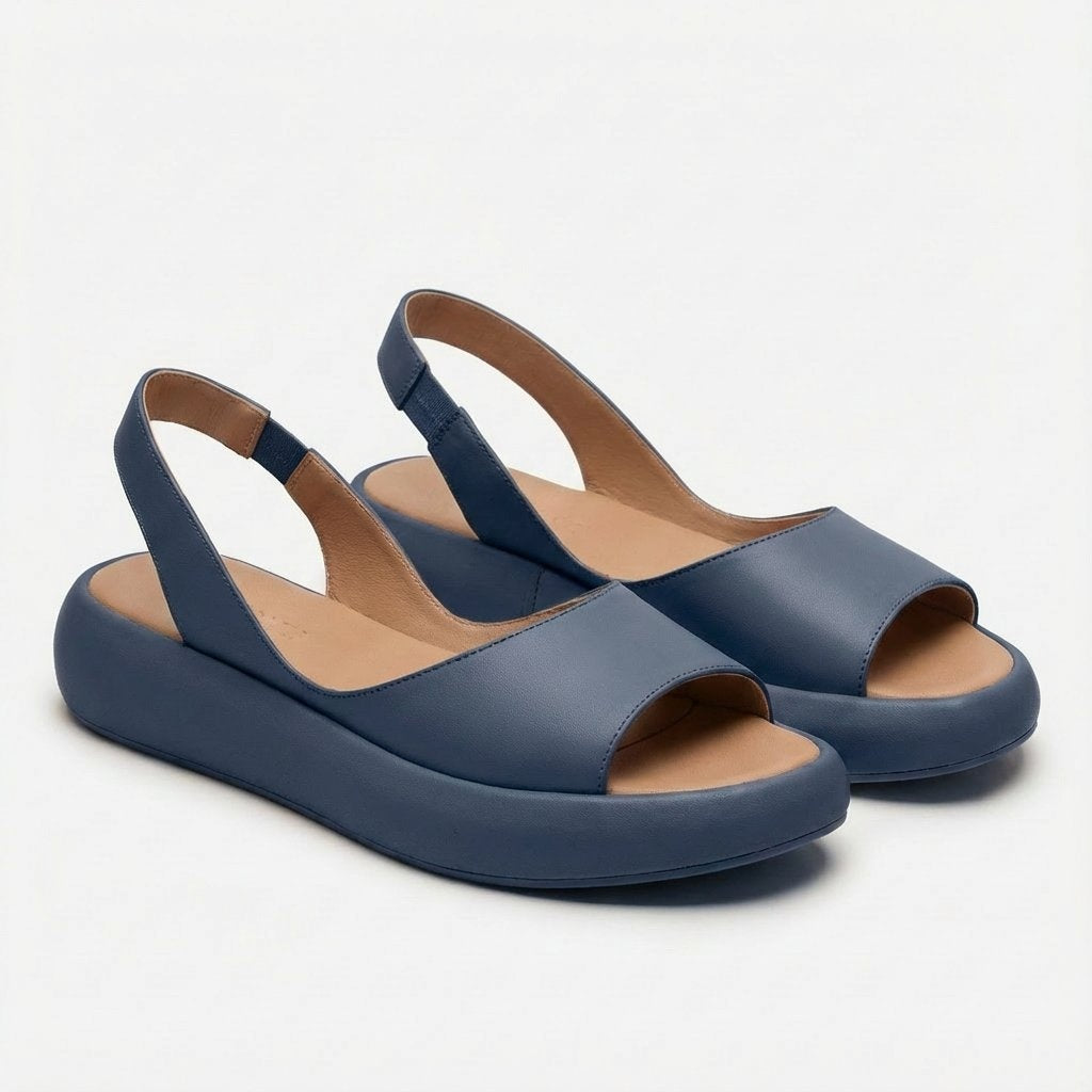 Sandalias de Cuña Slingback Punta Abierta para Mujer