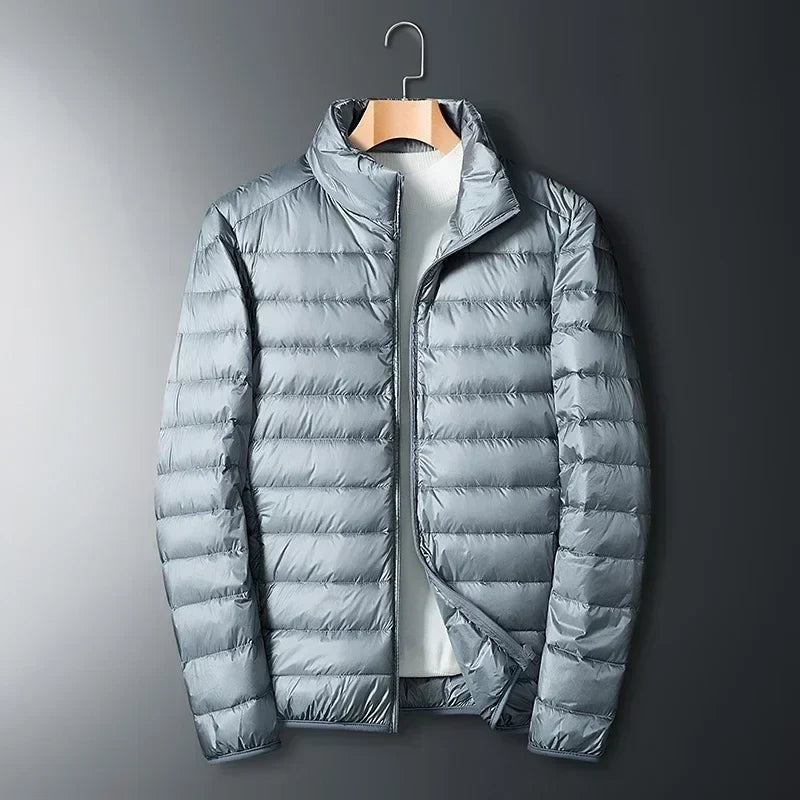 Chaqueta de Plumas Ligera Ultraligera y Compacta para Hombre