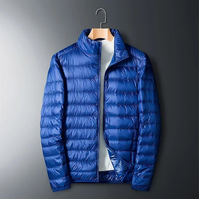 Chaqueta de Plumas Ligera Ultraligera y Compacta para Hombre