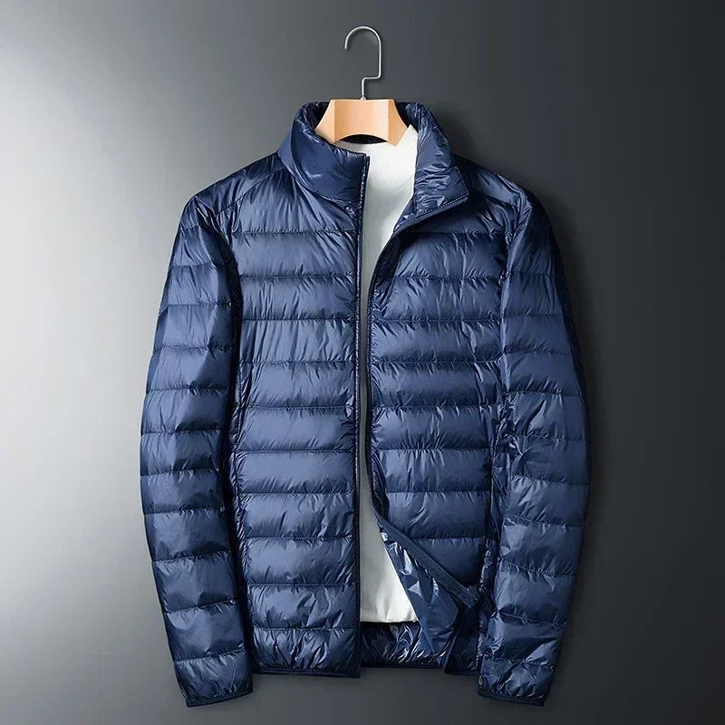 Chaqueta de Plumas Ligera Ultraligera y Compacta para Hombre