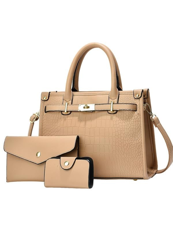 Olga | Conjunto Bolso de Mano Estampado Cocodrilo Mujer