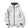 Chaqueta Cortavientos Impermeable con Capucha para Hombre