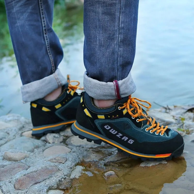 Oriol | Zapatillas de Senderismo Bajas de Ante con Suela Antideslizante para Hombre