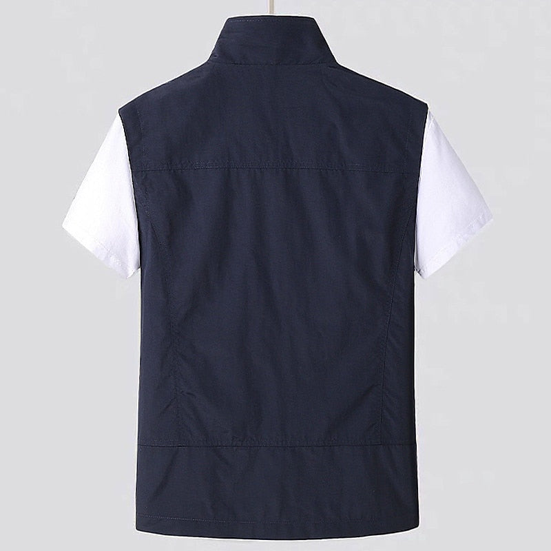 Cristian | Gilet Ligero Hombre Cuello Alto Bolsillos Cremallera