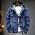 Chaqueta Vaquera Denim con Capucha para Hombre