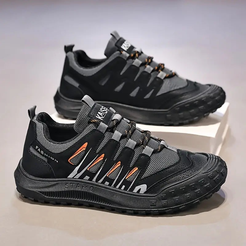 Pau | Zapatillas de Senderismo con Suela Gruesa y Cordones para Hombre