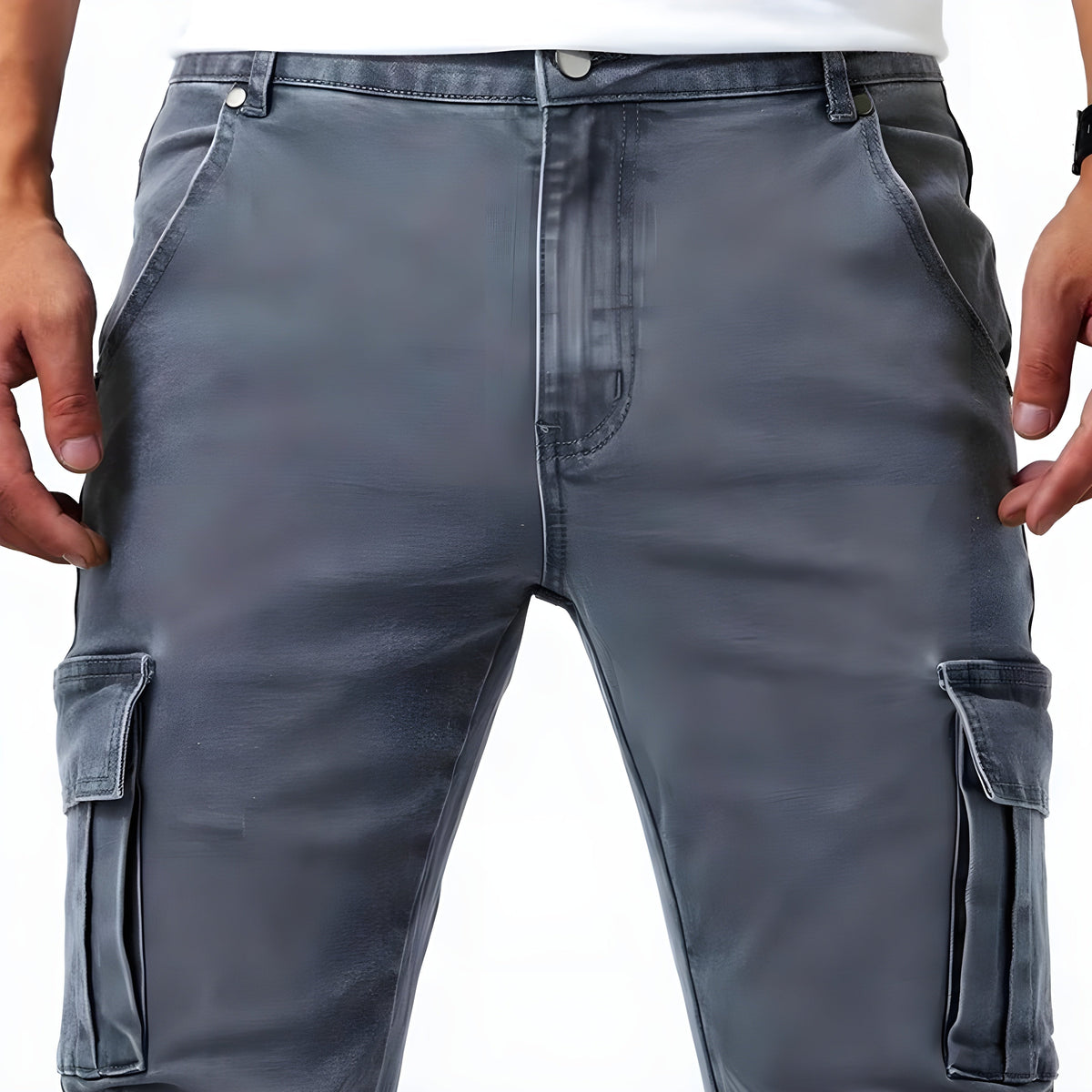 Cargo Pants Slim Multibolsillos para Hombre