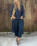 Casual Lino | Conjunto de Lino Casual Mujer Pantalón y Blusa