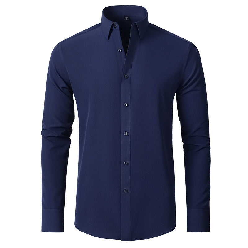 Stretch Classic | Camisa Oxford Slim Fit de Manga Larga Hombre Stretch Cuello Clásico