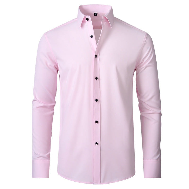 Stretch Classic | Camisa Oxford Slim Fit de Manga Larga Hombre Stretch Cuello Clásico