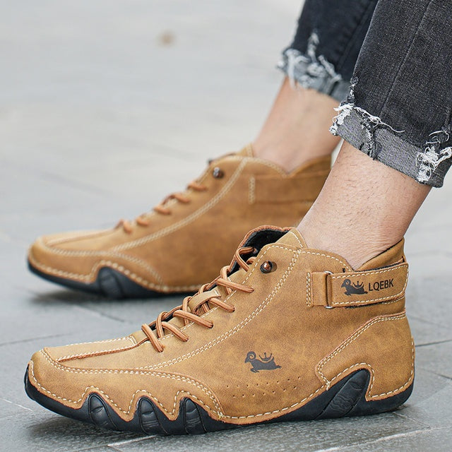 Rodrigo | Zapatos Casual de Ante Estilo Botín con Cordones para Hombre