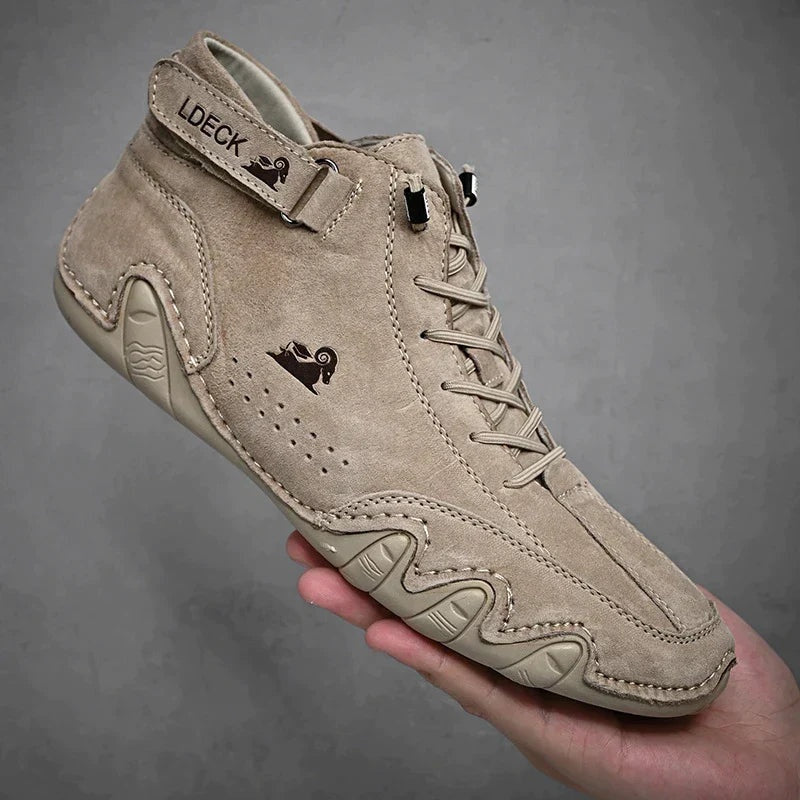 Rodrigo | Zapatos Casual de Ante Estilo Botín con Cordones para Hombre